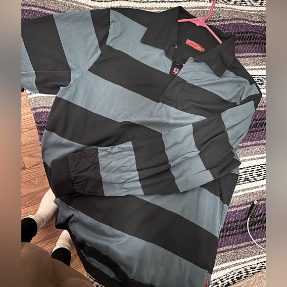 Striped Collared Shirt - Picture 1 of 5